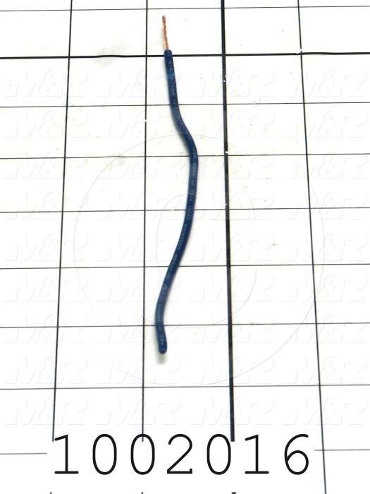 Wire, tfn solid, 18AWG, Blue