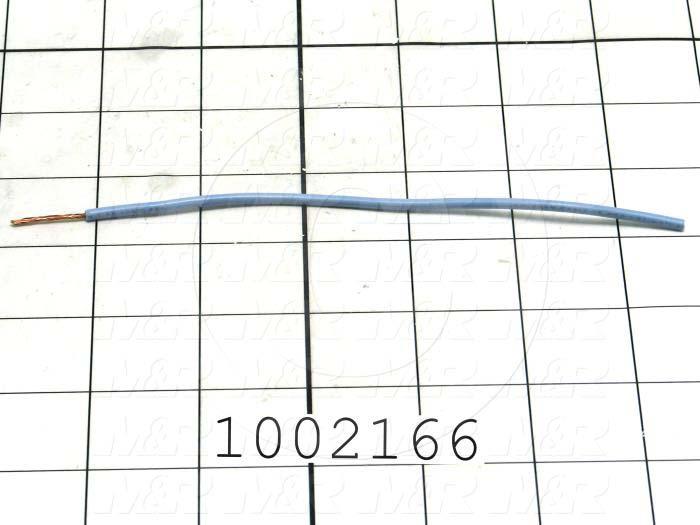 Wire, tfn solid, 18AWG, Light Blue