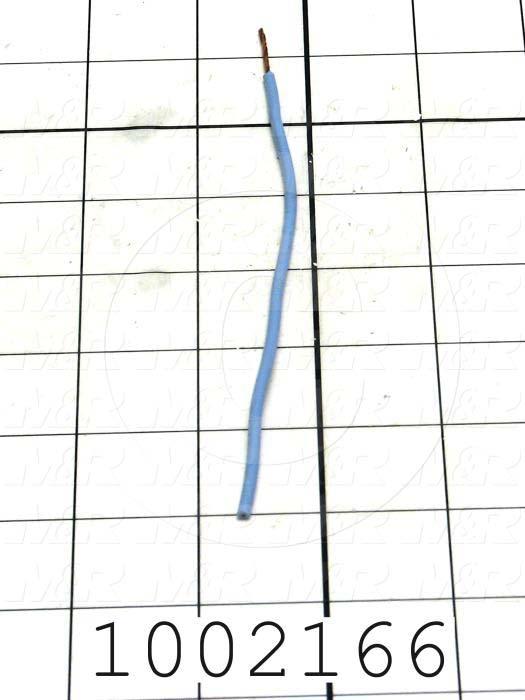 Wire, tfn solid, 18AWG, Light Blue