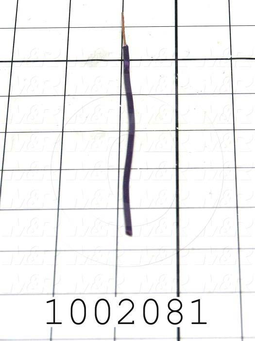 Wire, tfn solid, 18AWG, Violet